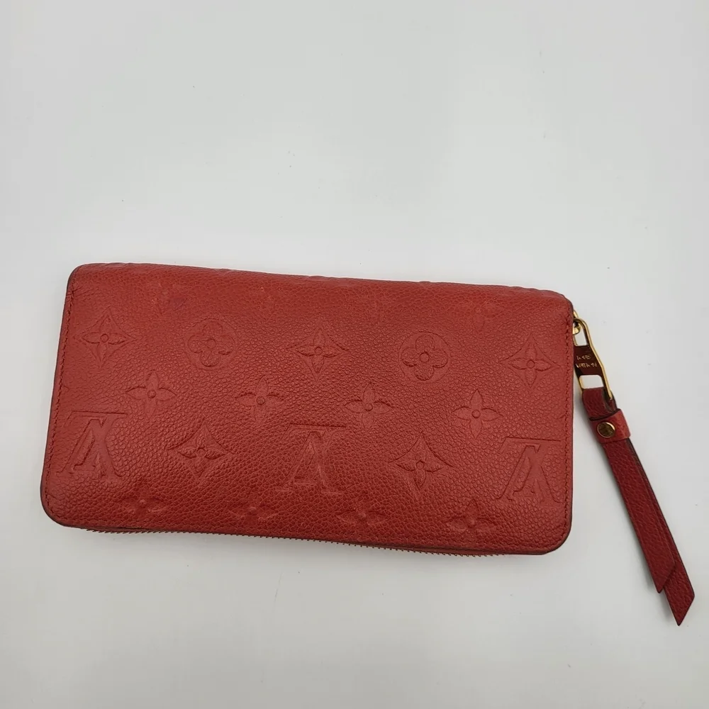 Louis Vuitton Portefeuille Clemence Empreinte Long Zippy Wallet,, authentic!!